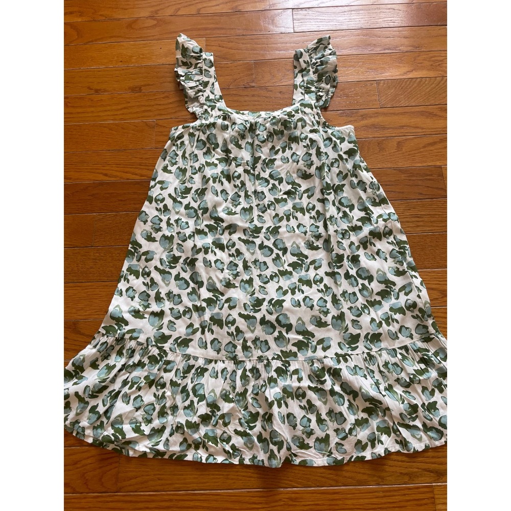 Society Social x Crown & Ivy‎ Girls Dress Sz Small Cabana Ruffle Square Neck NWT